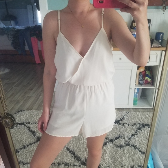 Forever 21 Pants - Forever 21 Off-white romper
